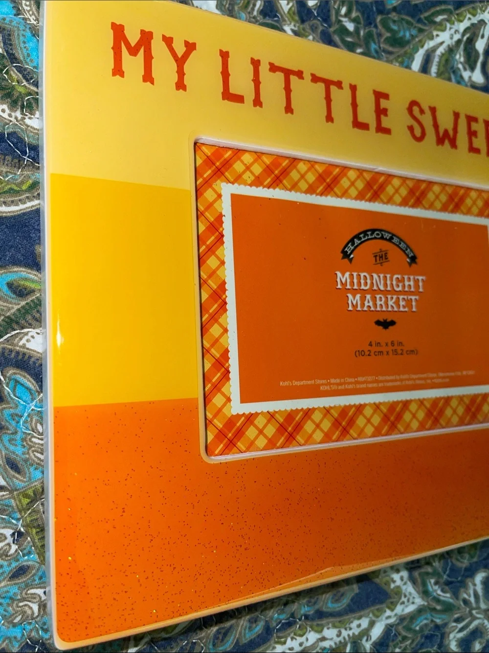 My Little Sweetie Candy Corn Color Frame 4x6